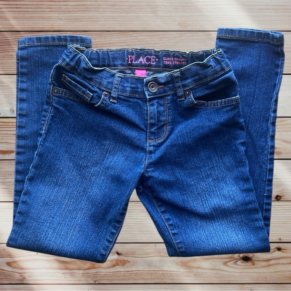 The Children’s Place Super Skinny Straight Blue Jeans - Picture 4 of 5